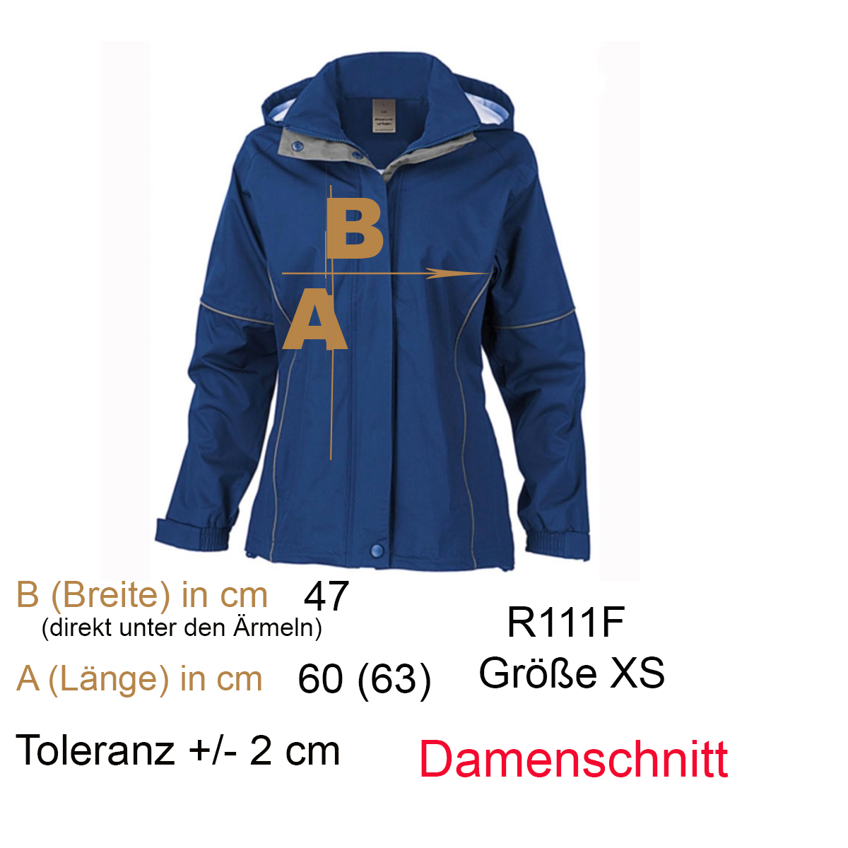 DAMEN Urban Lightweight Jacke Gr. XS royalblau FÄLLT SCHMAL AUS!