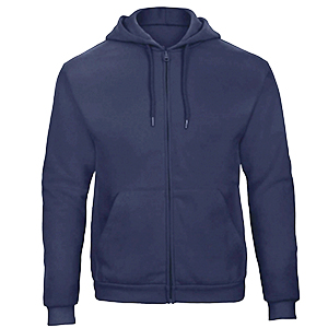 Kapuzensweatjacke B&C Gr. XXL mitternachtsblau